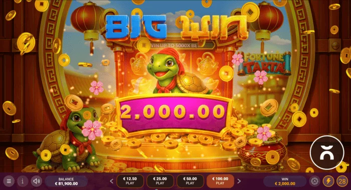 Fortune Tarta - grote winst in het basisspel